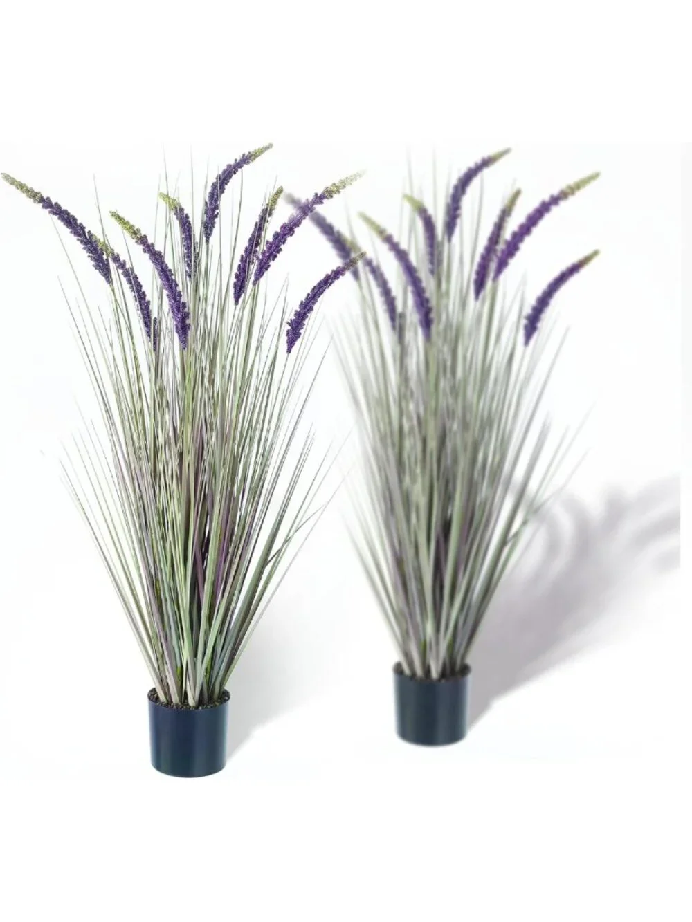 2-Pack 4ft Faux Veronica Speedwell Grass - Lush Purple Artificial Plants